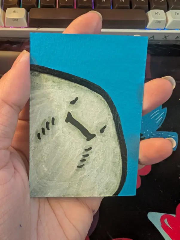 Stingray aceo art card