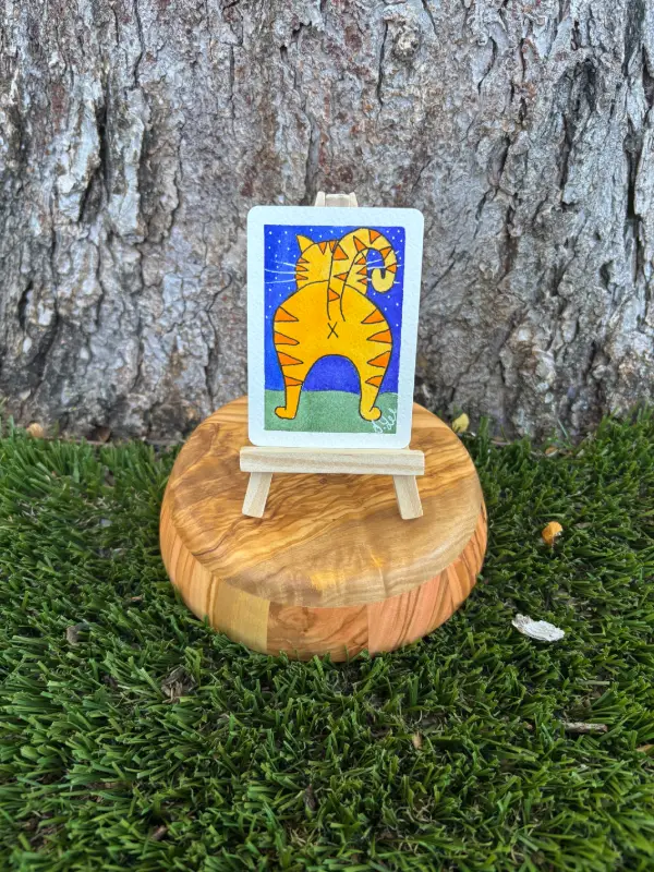 Keep Clean Tabbie aceo art card