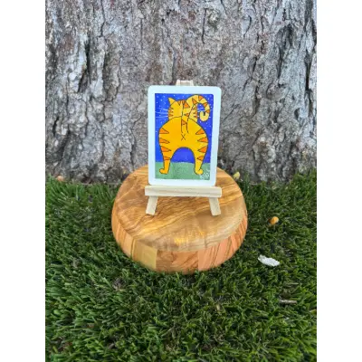 Keep Clean Tabbie aceo art card thumbnail 1