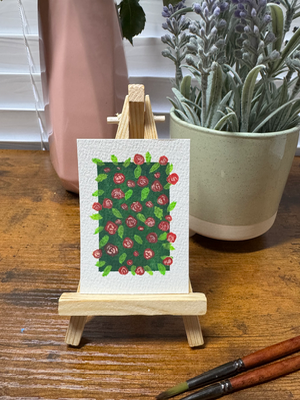 Rose Wall aceo art card thumbnail 2