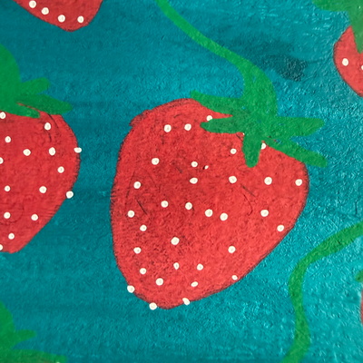 Original Strawberry ACEO | Summer Strawberries #1/2 aceo art card thumbnail 3