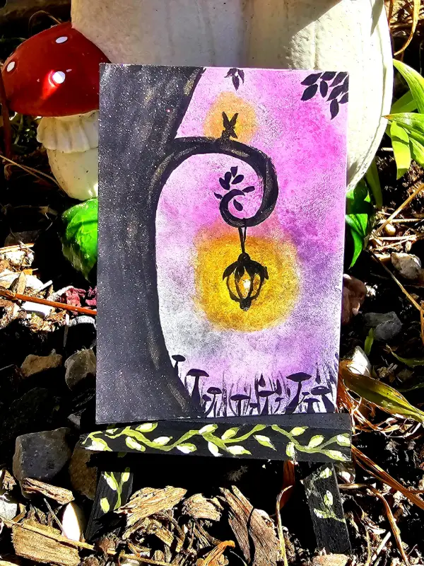 Fae light aceo art card