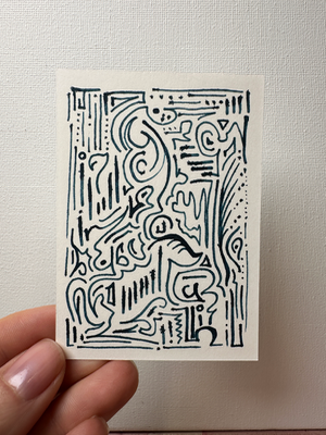 Cipher No.3 of 3 aceo art card thumbnail 1