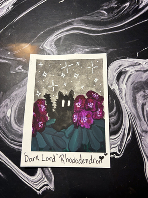 Spooky Baby: Rhododendron aceo art card thumbnail 1