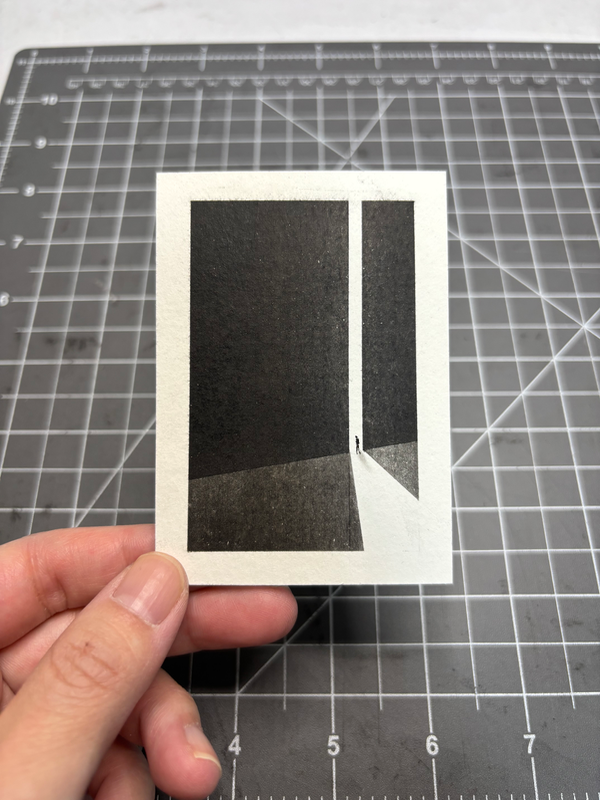 Split Wall aceo art card