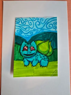 Bulbasaur aceo art card thumbnail 1