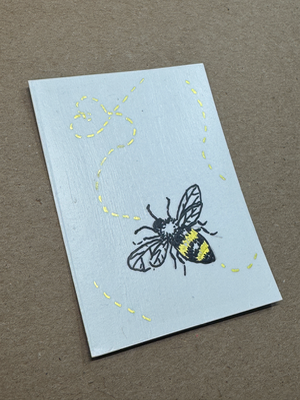 Flight of the Bee aceo art card thumbnail 2