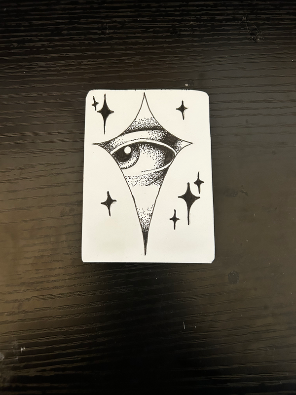 Star eye aceo art card