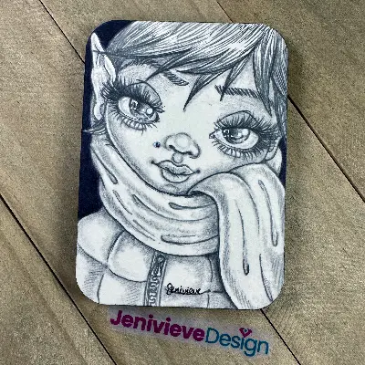 Frost Elf aceo art card thumbnail 2