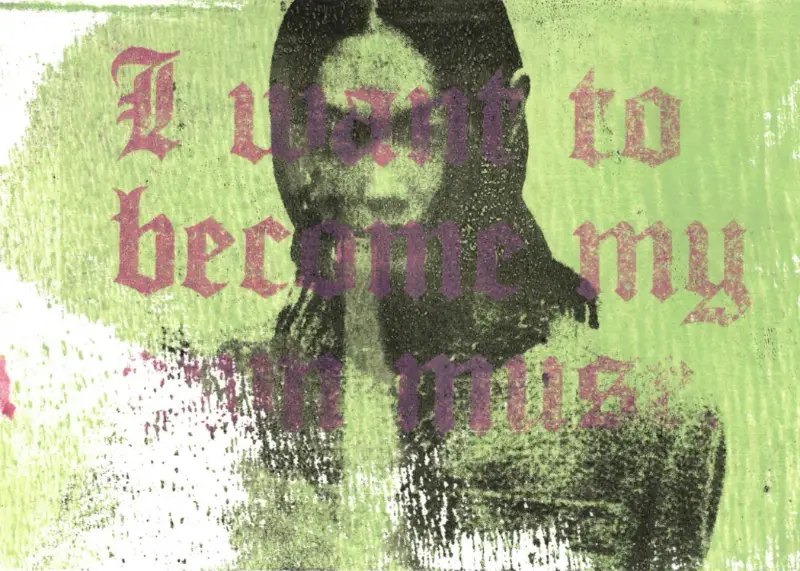I Want To Be My Own Muse aceo art card