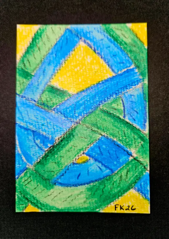Teardrop 3 aceo art card