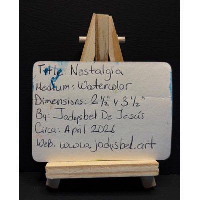 Nostalgia Landscape aceo art card thumbnail 2