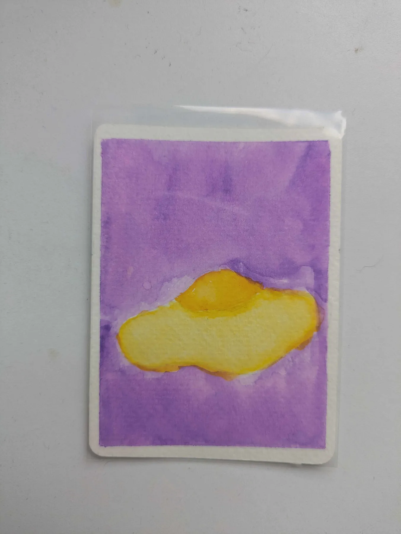 Fried Egg aceo art card