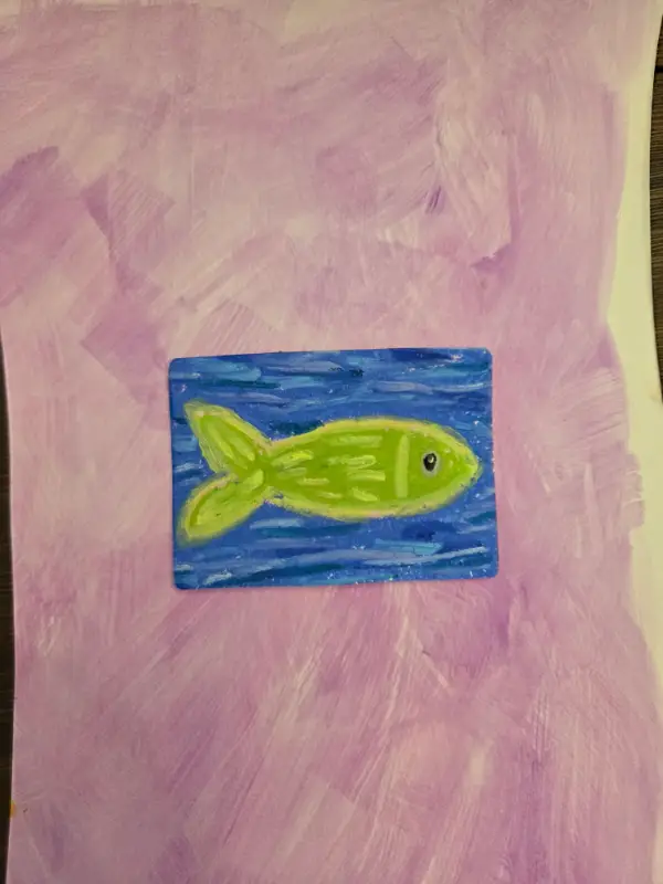 Big fish small pond aceo art card