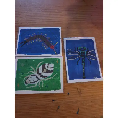 Centipede aceo art card thumbnail 3