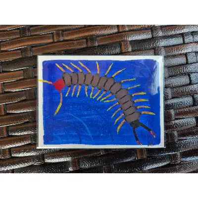 Centipede aceo art card thumbnail 2