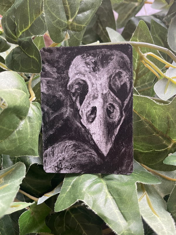 Bird Skull, 2nd batch 1/9 aceo art card