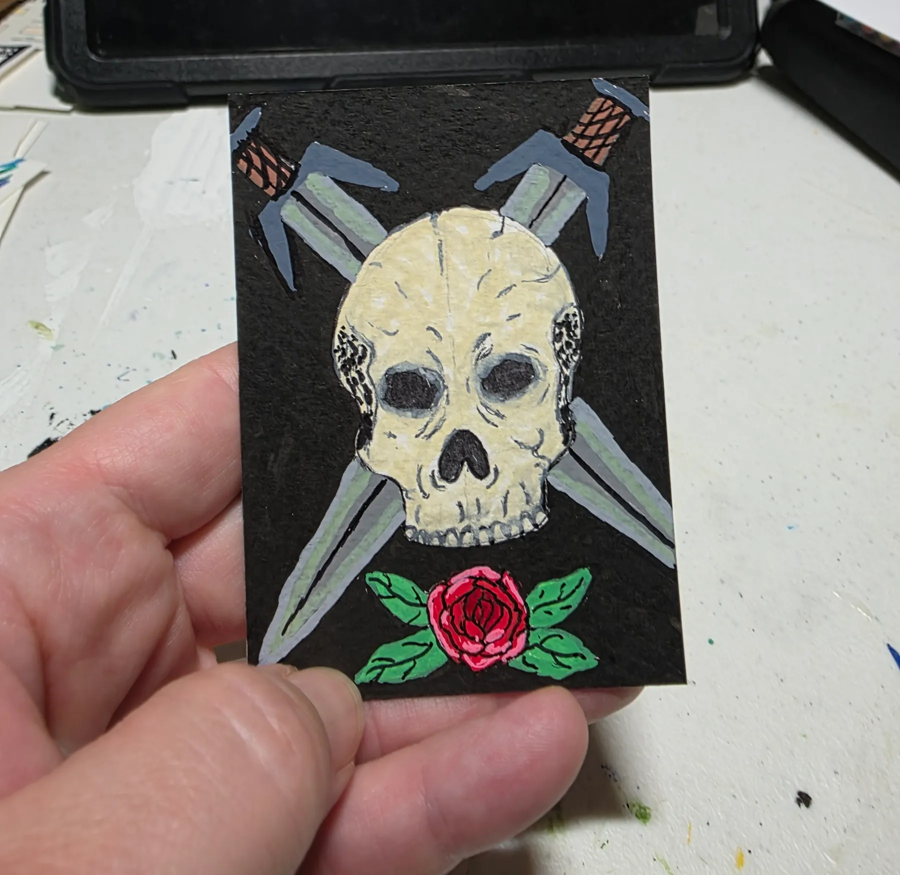 Love In Death II aceo art card