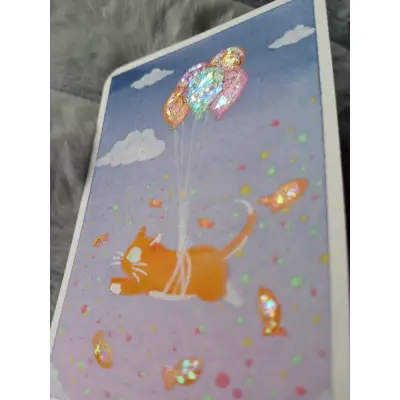 Feline Dreams aceo art card thumbnail 4