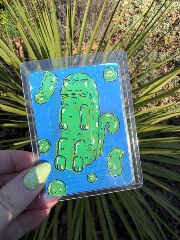 Pickle aceo art card
