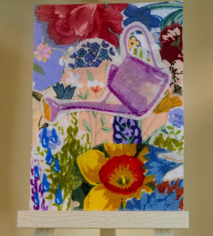 Watered Blooms aceo art card