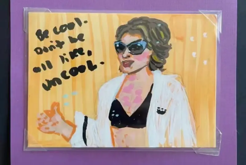 Dont be Uncool aceo art card