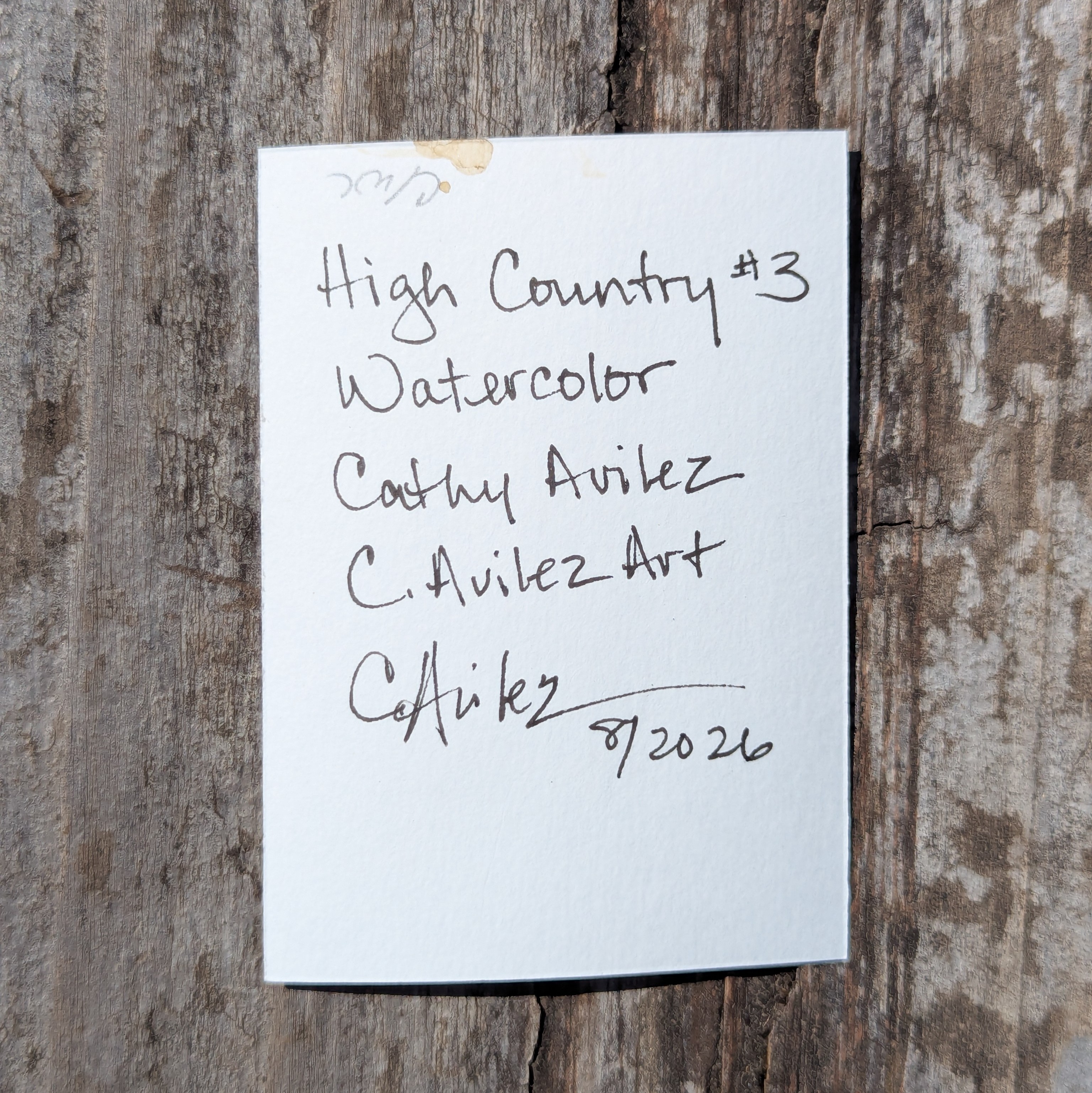 High Country #3 aceo art card thumbnail 5