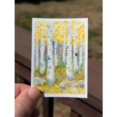 High Country #3 aceo art card thumbnail 3