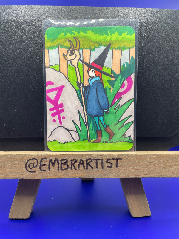 A Walk through the Weald aceo art card