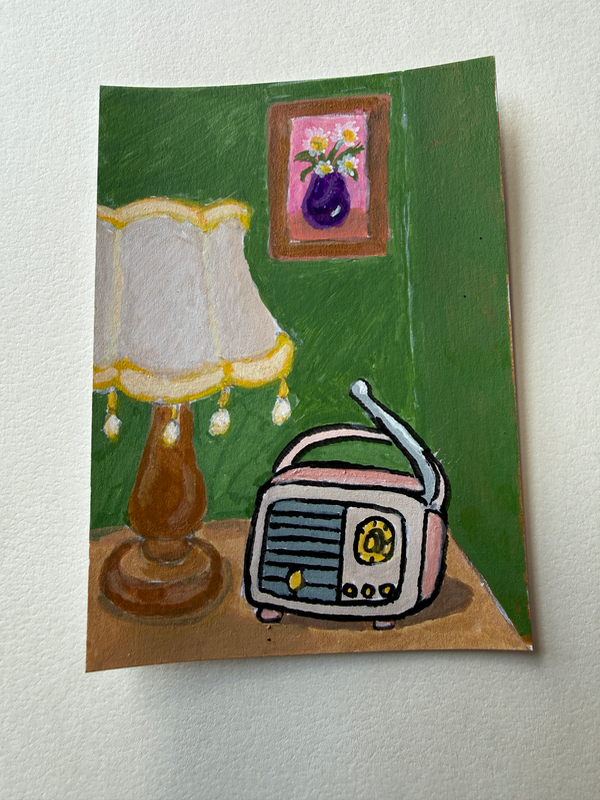 Late Night Dial aceo art card