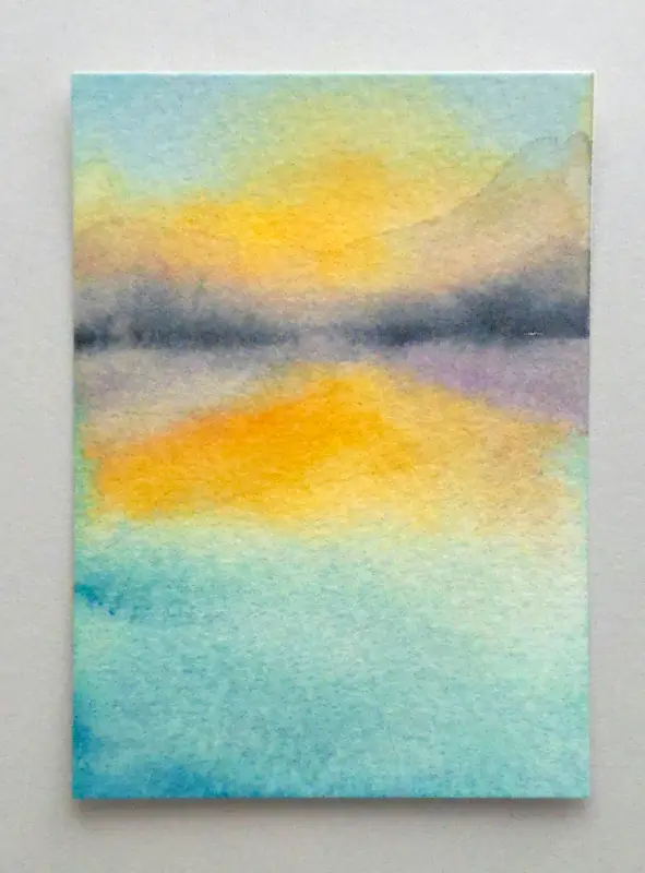 Golden Hour aceo art card