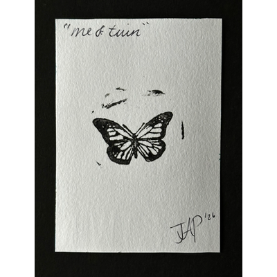 Me & Twin aceo art card thumbnail 2