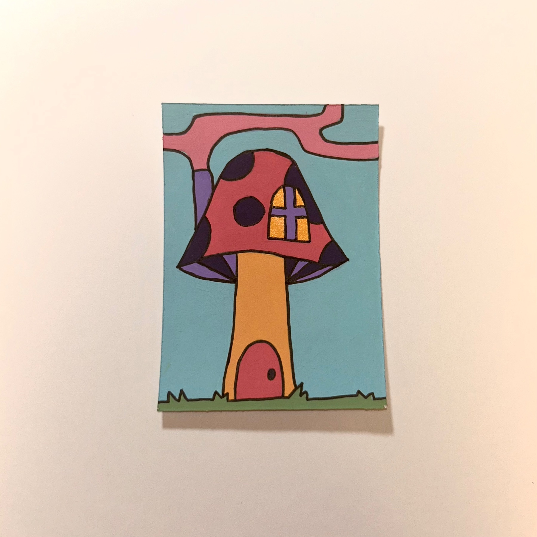 Meadow Lane 1/2 aceo art card