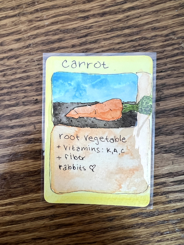 Carrot 2/99 aceo art card