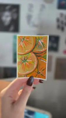 Orange Series - Piece 2 aceo art card thumbnail 1