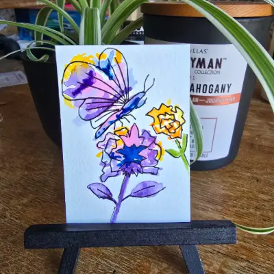 The Landing aceo art card thumbnail 3