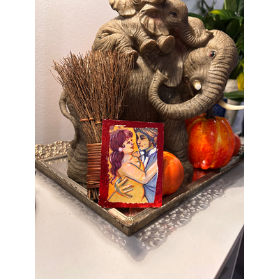 Are you my wolf? aceo art card thumbnail 1