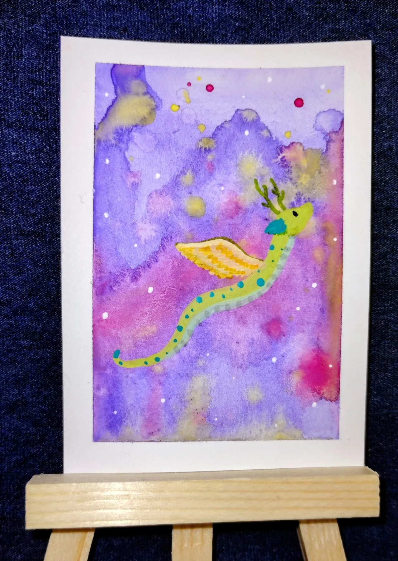 Celestial Drift aceo art card