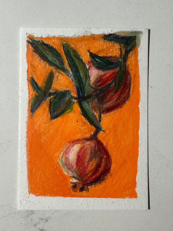 ACEO Original Hanging Fruit aceo art card