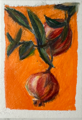 ACEO Original Hanging Fruit aceo art card thumbnail 2