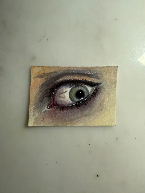 Watercolor Eye 2 aceo art card