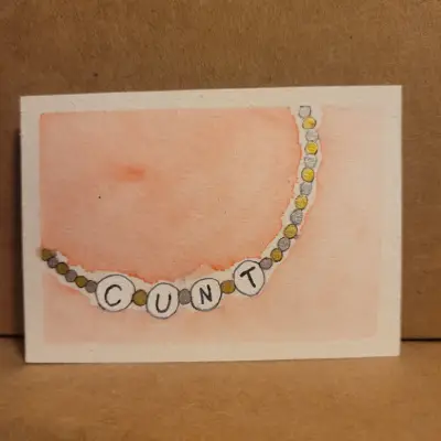 Best Fucking Friends 2.0 aceo art card thumbnail 2