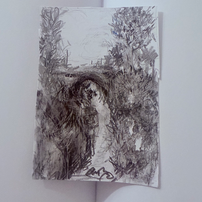 Under the bridge aceo art card thumbnail 1