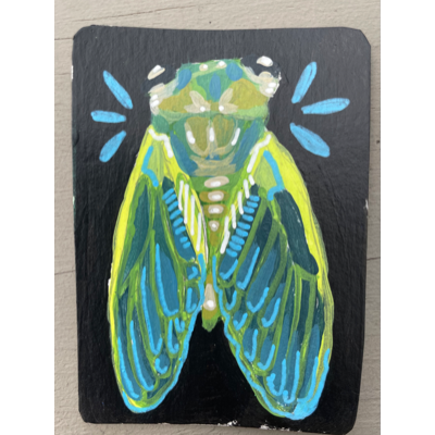 "(cicada sounds)" aceo art card thumbnail 2