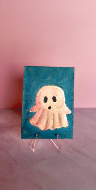 Pink Presence aceo art card