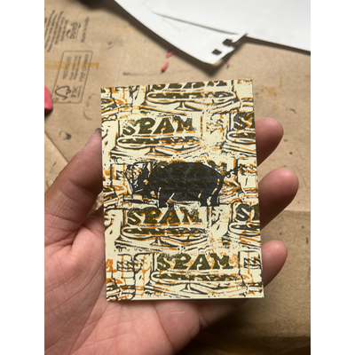 SPAM aceo art card thumbnail 2