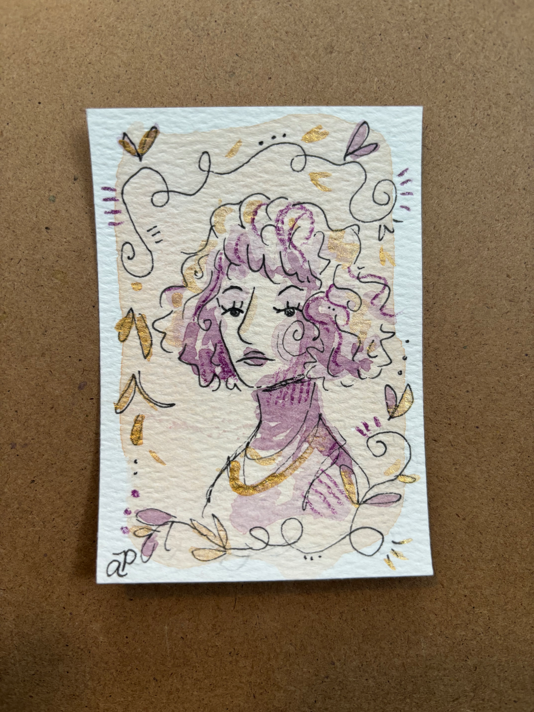 Cora aceo art card