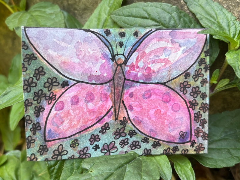 Butterfly 01 aceo art card