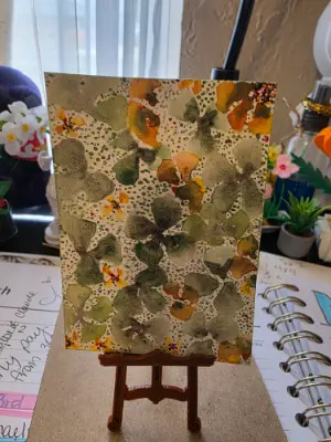 Lucky Card aceo art card thumbnail 1