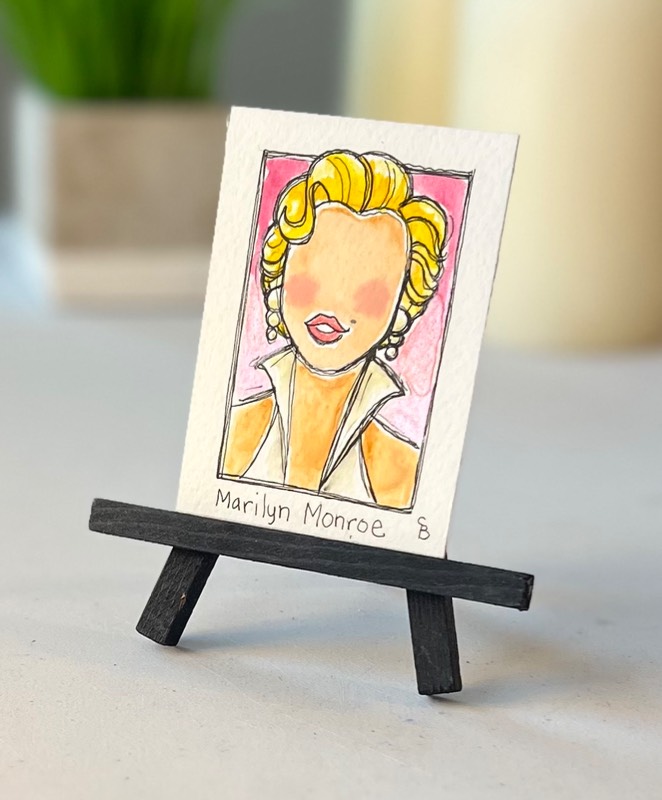 Marilyn Monroe aceo art card